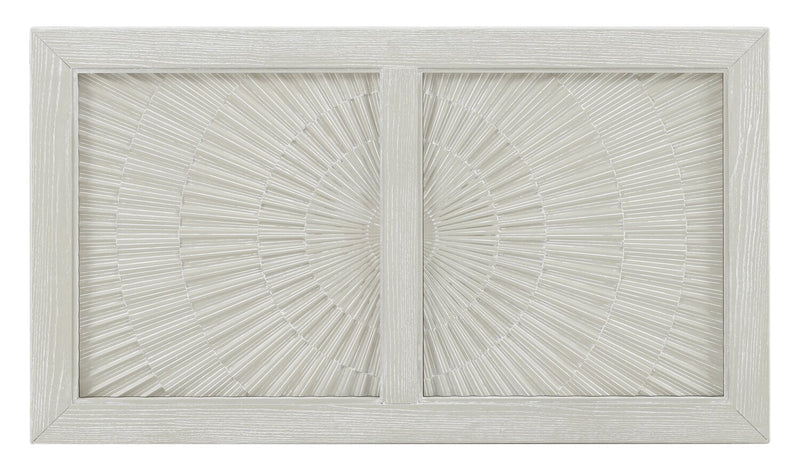 Vida 48” Solid Wood Coffee Table with Shelf and Casters - Sand