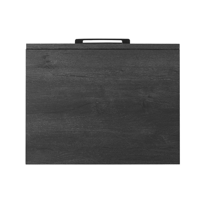 Brax Bedside 2-Drawer Nightstand, 18\"W x 25.75\"H - Black