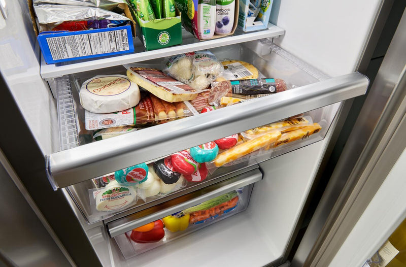 Whirlpool 36\" 21 Cu. Ft. Side-by-Side Refrigerator - Fingerprint-Resistant Stainless - WRSC6536RZ