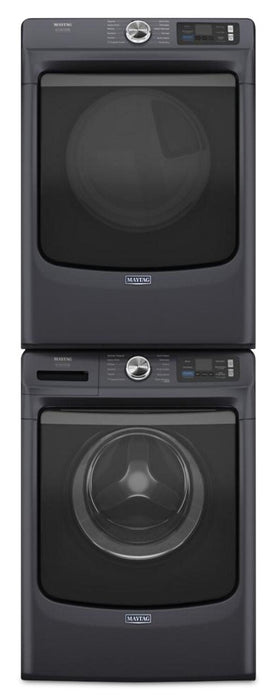 Maytag 5.8 Cu. Ft. Pet Pro Smart Front-Load Washer and 7.4 Cu. Ft. Gas Dryer - Midnight Steel