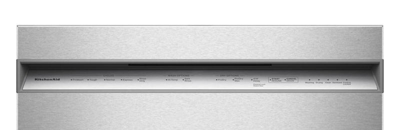 KitchenAid 24\" 47 dBA Dishwasher with Third Level Utensil Rack – PrintShield Stainless - KDFS224SPS