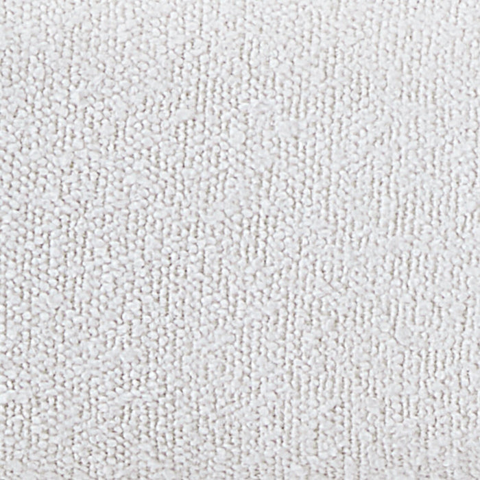 Kort & Co. Capri Dining Armchair with Boucle Fabric & Gold Accent, Metal - White