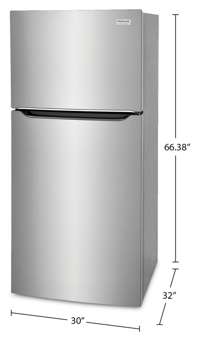 Frigidaire 30\" 20 Cu. Ft. Top Freezer Refrigerator – Fingerprint Resistant Stainless Steel - GRTE2055AF
