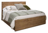 Henri Panel Bed with Headboard & Frame, Wood, Brown - King Size