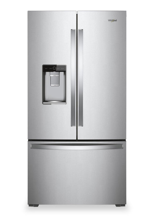 Whirlpool 36\" 23.8 Cu. Ft. Counter-Depth French-Door Refrigerator - Stainless Steel - WRFC9636RZ