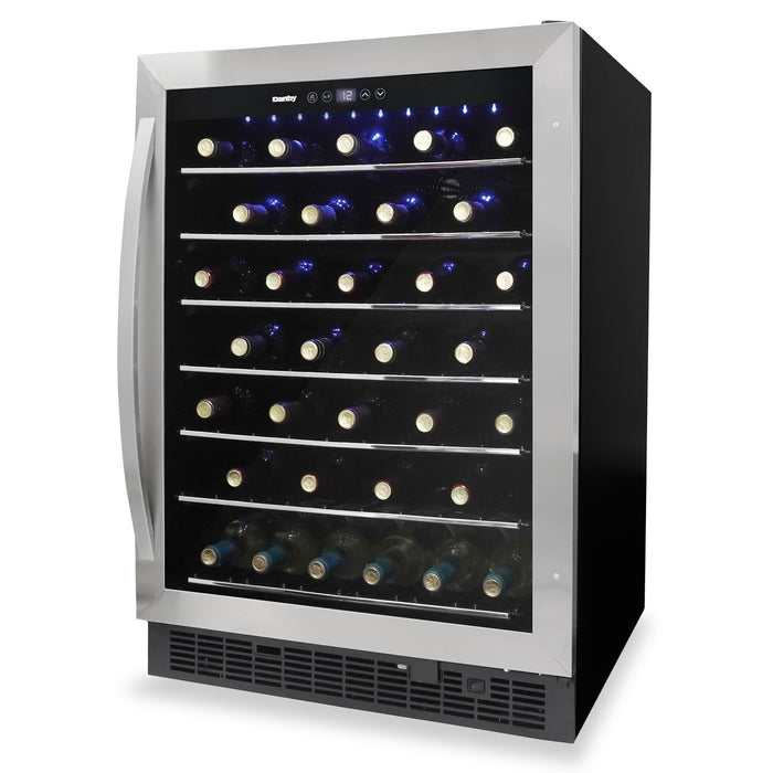 Danby 5.7 Cu. Ft. 60-Bottle Built-In Wine Cooler - Stainless Steel - DWC057A1BSS