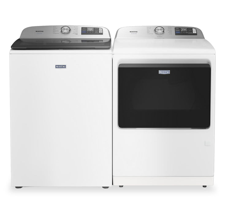 Maytag 6.0 Cu. Ft. Top-Load Washer and 7.4 Cu. Ft. Pet Pro Gas Dryer – White