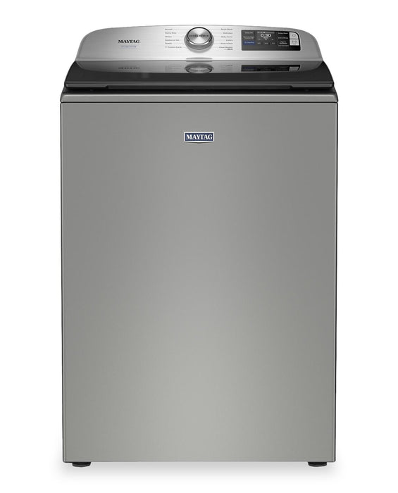 Maytag 6.0 Cu. Ft. Pet Pro Smart Top-Load Washer and 7.4 Cu. Ft. Electric Dryer – Radiant Silver