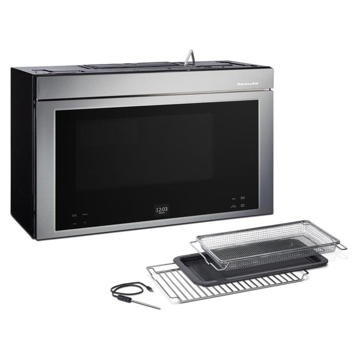 KitchenAid Multifunction Smart Flush Mount Over-the-Range Microwave Oven - Stainless Steel - YKMMF730PPS