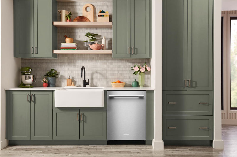 KitchenAid 24\" 44 dBA Dishwasher with 360° Max Jets™ Third Rack - PrintShield™ Stainless - KDTS724SPS