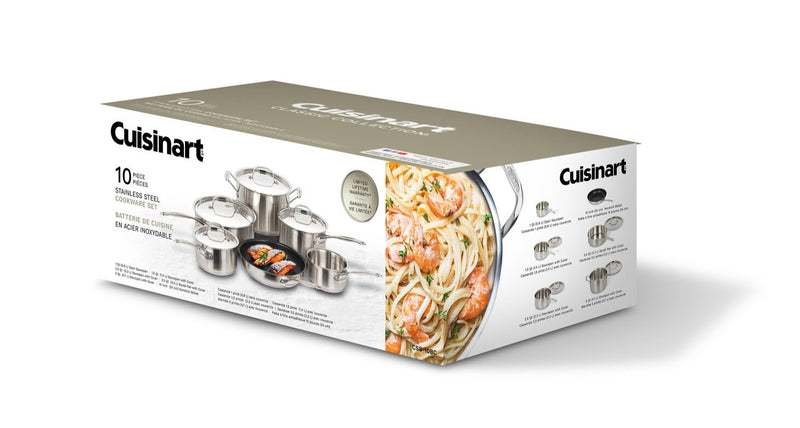 Cuisinart 10-Piece Classic Collection® Stainless Steel Cookware Set - CSS-10BC