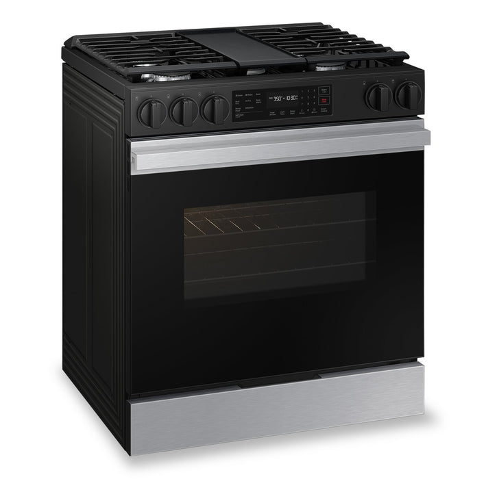 Samsung 6 Cu. Ft. Smart Gas Slide In Range with Air Fry and Fan Convection - Stainless Steel - NSG6DG8300SRAA