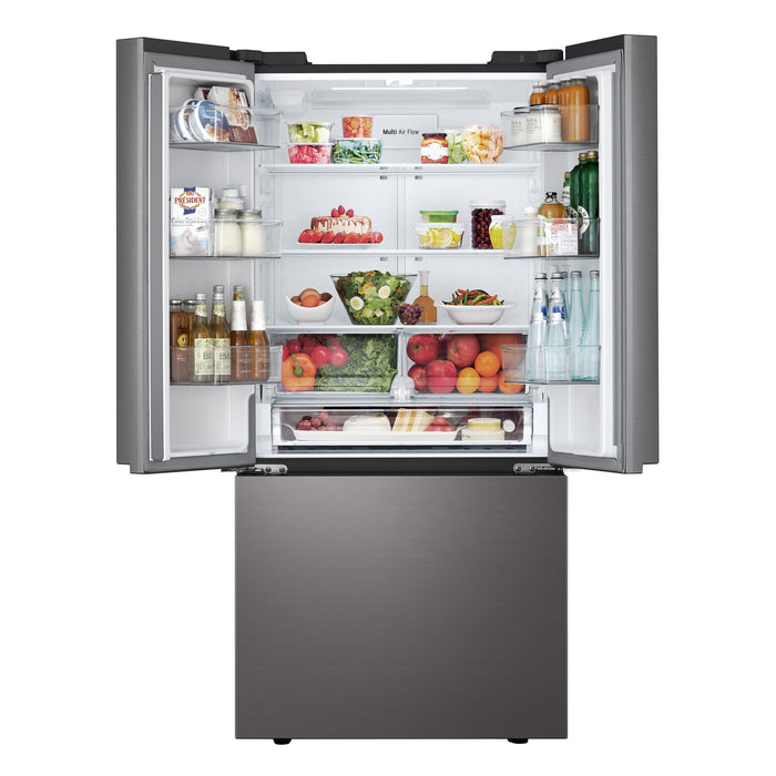 LG 25 Cu. Ft. Smart French-Door Refrigerator with Ice Maker - Black Stainless Steel - LF25S6200D