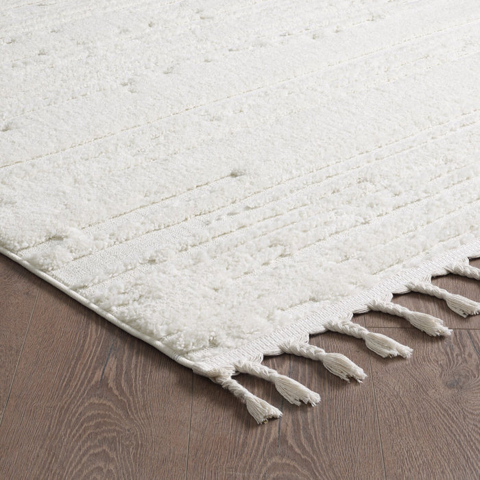 Riley Cream Abstract Area Rug - 7'7\" x 10'