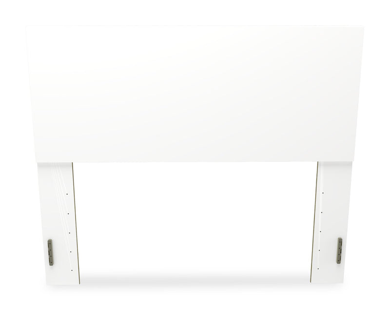 Riley 6pc Bedroom Set with Panel Bed, Dresser, Mirror & Nightstand, Made in Canada, White - Full Size