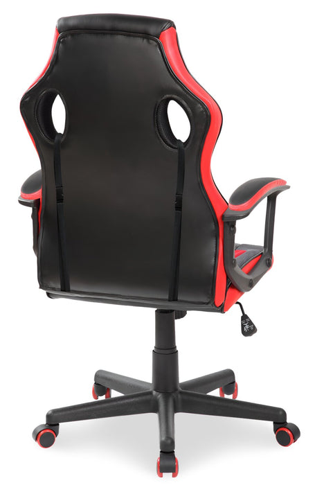 Velocity 24\" Ergonomic Gaming Chair - Black & Red