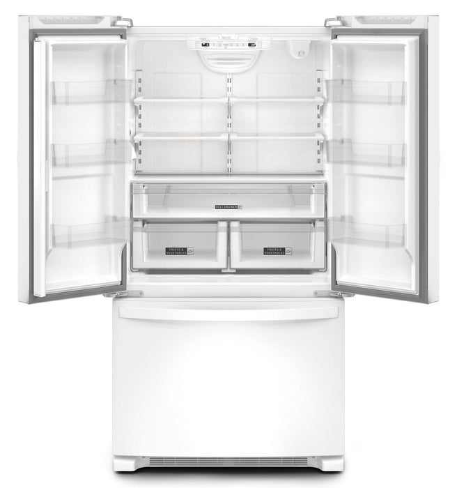 Whirlpool 36\" 20 Cu. Ft. Counter-Depth French-Door Refrigerator - White - WRFC2036RW