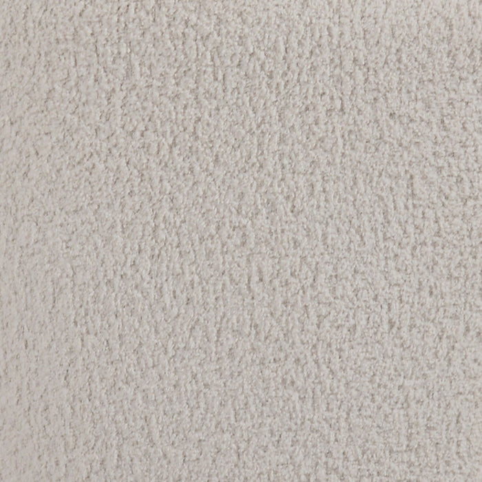 Moon 91\" Fabric Curved Sofa with Accent Pillows - Wooly Almond White