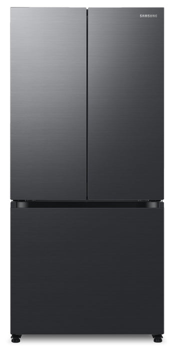 Samsung 33\" 17.5 Cu. Ft. Counter-Depth French-Door Refrigerator - Black Caviar Matt - RF18A5101MT/AA