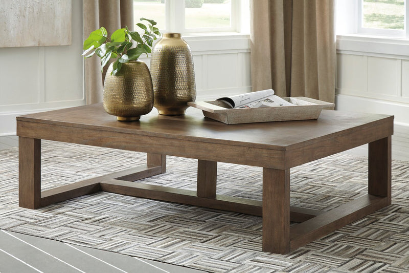 Jasper 56\" Modern Coffee Table - Grey Brown