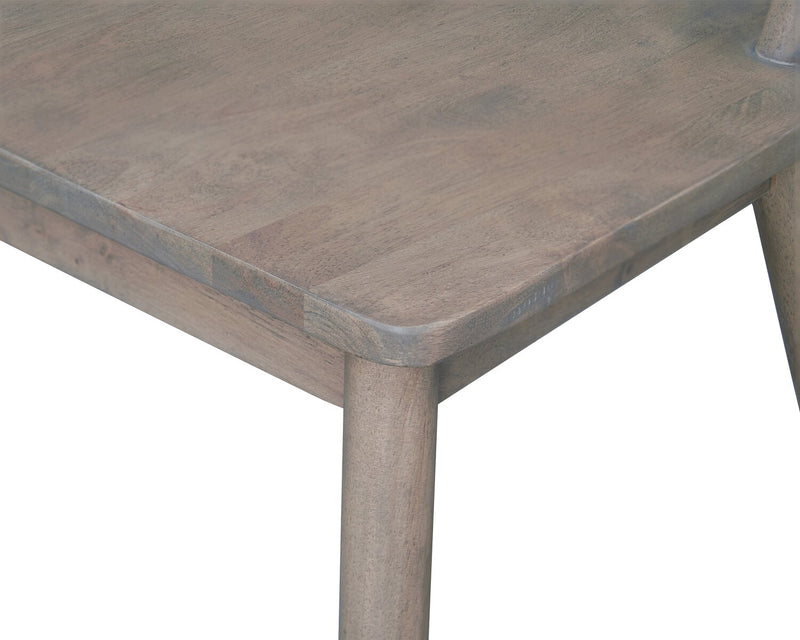 Remi Dining Chair with Curved Ladder-Back - Brown