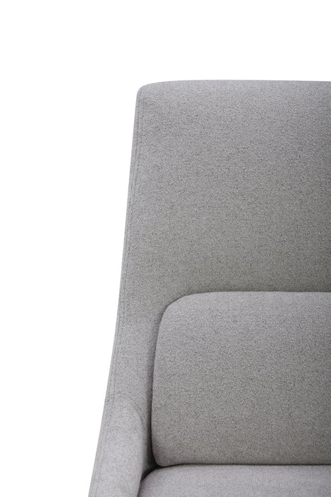 Clay Dining Chair with Polyester Fabric - Dove Grey