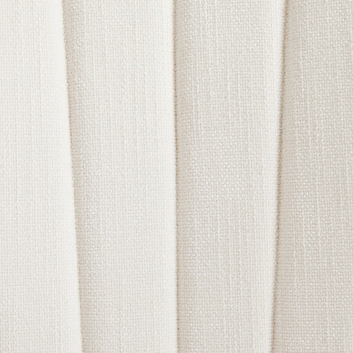 Zoe 5pc Dining Set with Table & 4 Chairs, Glass Top, Metal Geometric Base, 47\"W Round - Black & Ivory