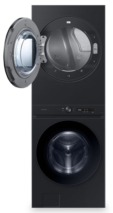Samsung 5.3 Cu. Ft. Front-Load Steam Laundry Hub - Black Stainless Steel - WH46DBH550EVAC