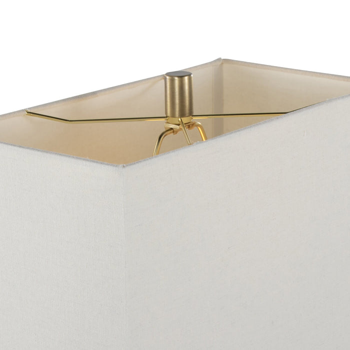 Nolan 26\" Antique Brass Metal Table Lamp