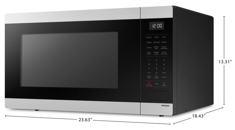 Samsung 1.9 Cu. Ft. Countertop Microwave with Sensor Cooking - MS19DG8500SRAC