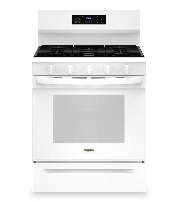Whirlpool 5 Cu. Ft. Gas Range with Air Fry and Self-Clean - White - WFGS5030RW