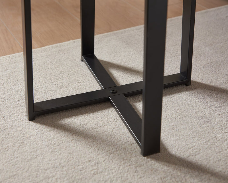 Pauly 15\" Chairside Table with Wood-Look Tabletop - Hazelnut