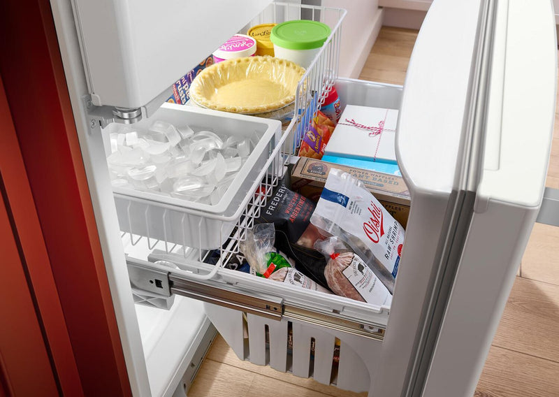 KitchenAid 36\" 20 Cu. Ft. Counter-Depth French-Door Refrigerator - White - KRFC136RWH