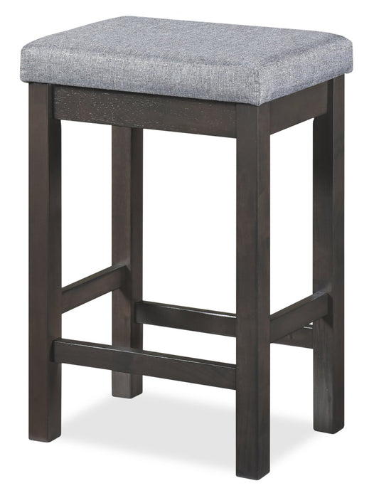 Noah 60” Modern Sofa Table with 3 Counter-Height Stools and USB Ports - Grey
