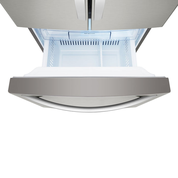 LG 30\" 21.8 Cu. Ft. French Door Standard-Depth Refrigerator - Stainless Steel - LFCS22520S