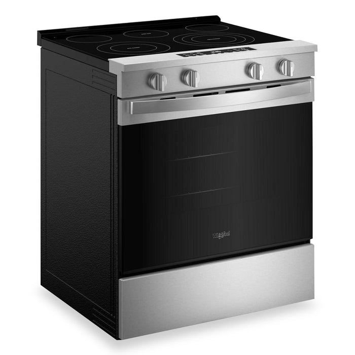 Whirlpool 30\" 5.3 Cu. Ft. Electric Range with Air Cooking – Fingerprint Resistant Stainless Steel - YWSES5030SZ