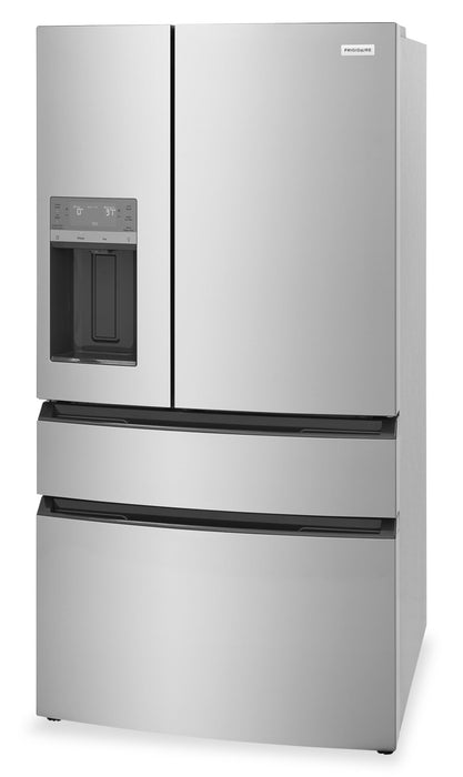 Frigidaire 36” 26 Cu. Ft. 4-Door French Door Refrigerator - Fingerprint Stainless Steel - FRMS2733AV