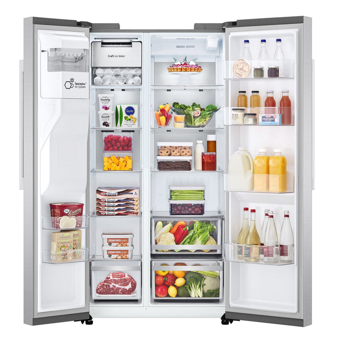 LG 36\" 27 Cu. Ft Side by Side Refrigerator - Fingerprint Resistant Stainless Steel - LL27T3530S