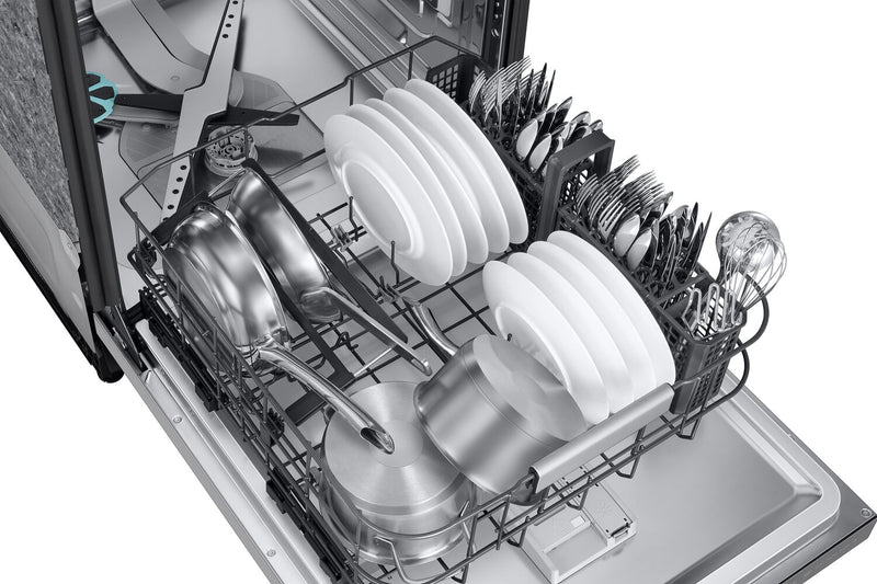 Samsung 24\" 38 dBA Top-Control Dishwasher with AI Wash and Third Rack - Stainless Steel - DW90F89P0USRAA