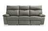 Matteo 88\" Genuine Leather Reclining Sofa - Aviarah Grey