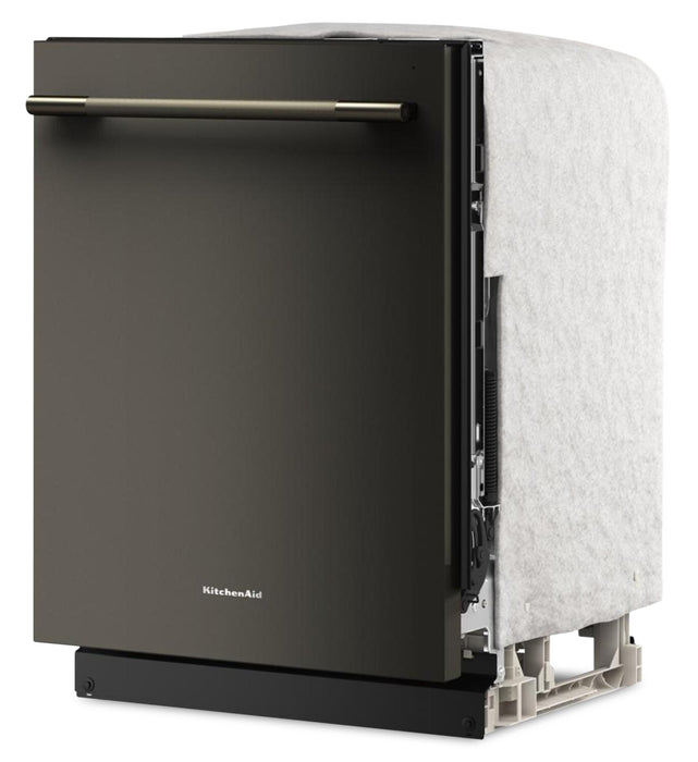 KitchenAid 24\" 44 dBA Dishwasher with 360° Max Jets™ Third Rack – Black Ore - KDTS424SBE