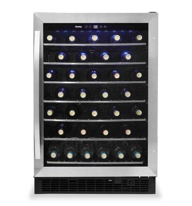 Danby 5.7 Cu. Ft. 60-Bottle Built-In Wine Cooler - Stainless Steel - DWC057A1BSS