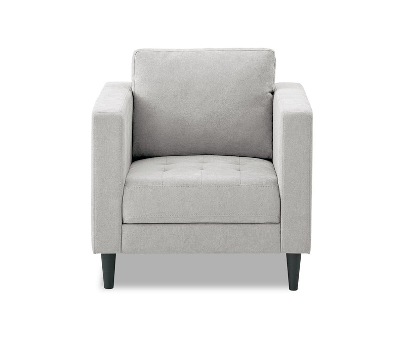 Metro 32\" Fabric Chair with Tufted Seat Cushion and Reversible Back Cushion - Neutral