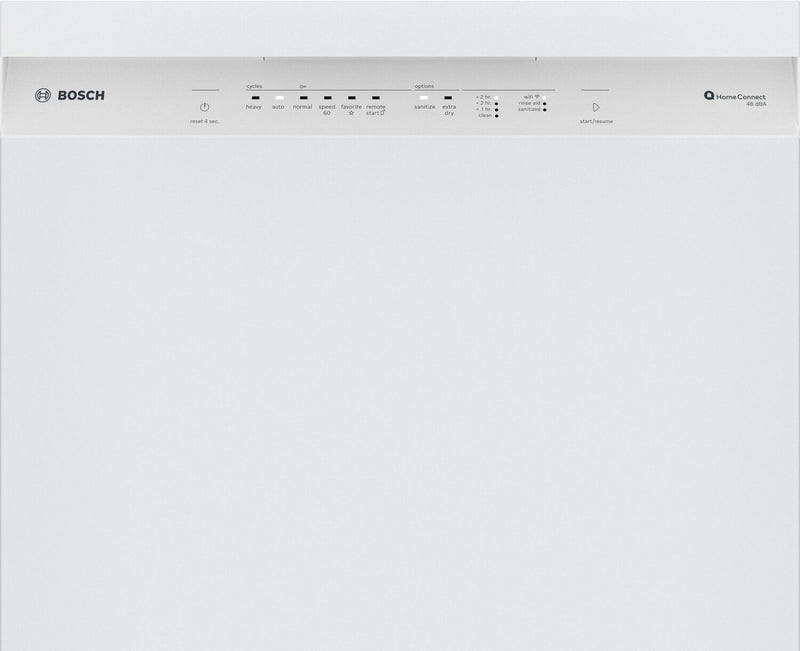 Bosch 300 Series 24\" 48 dBA Smart Dishwasher with PrecisionWash® - White - SHE41CM2N