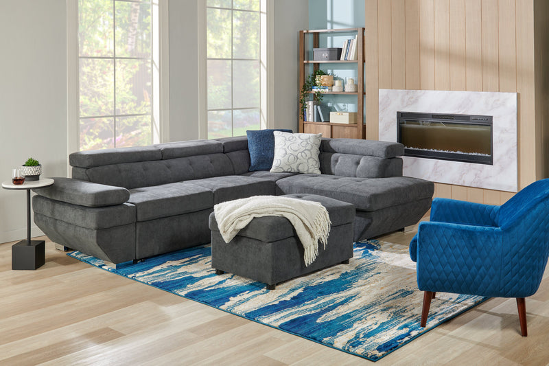 Simone Blue Area Rug - 6'7\" x 9'6\"