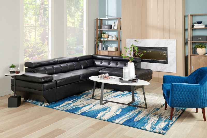 Simone Blue Area Rug - 6'7\" x 9'6\"