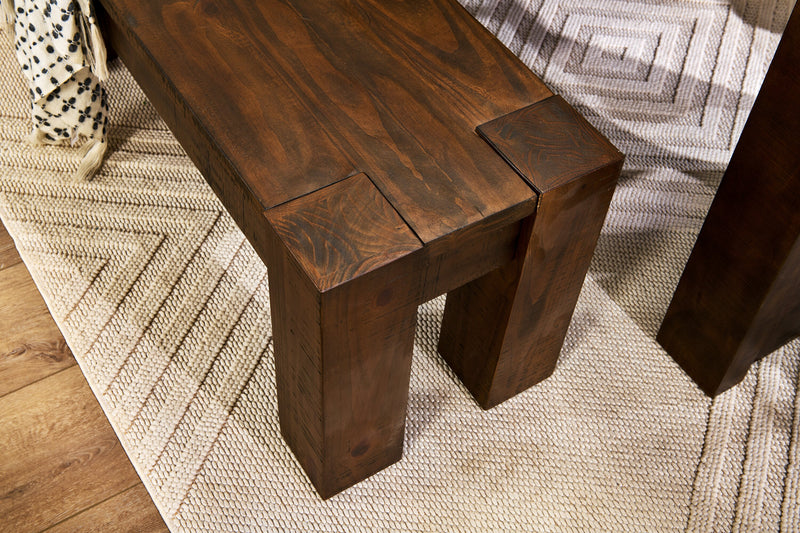 Kort & Co. Sol Dining Bench, 44\"W - Brown