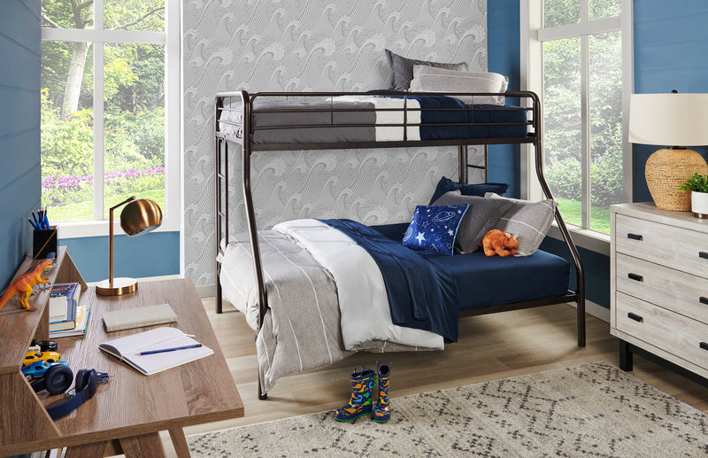 Stripes 3-Piece Full/Queen Comforter Set - Grey