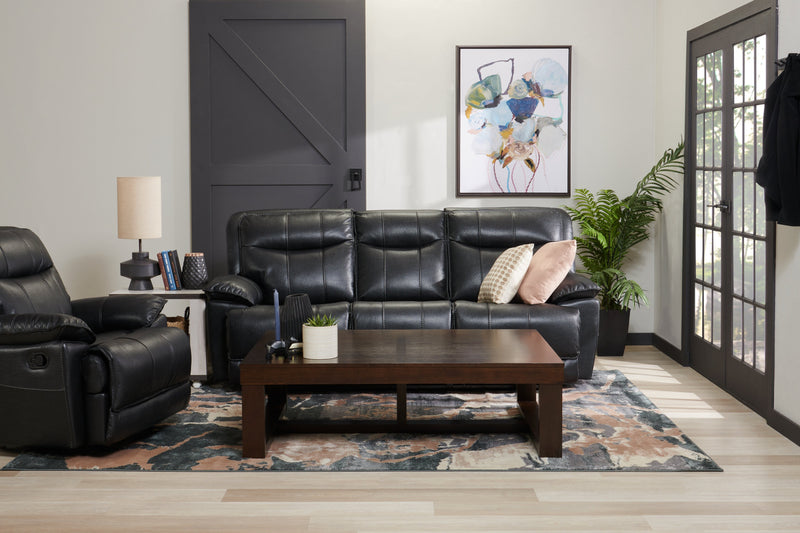 Watson 56\" Contemporary Coffee Table - Dark Brown Wood