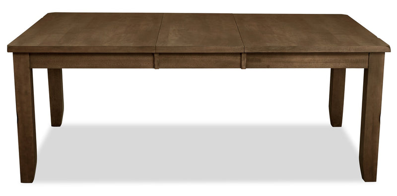 Talia Dining Table with 60-78\"W Extension - Grey/Brown